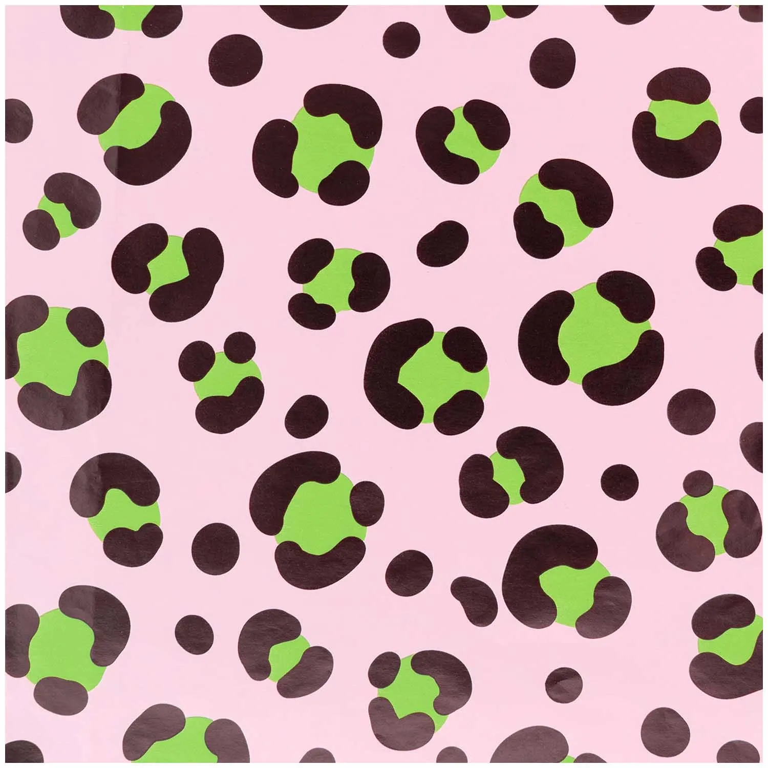 Geschenkpapier auf Rolle, "Acid Leo"- Rosa 3m