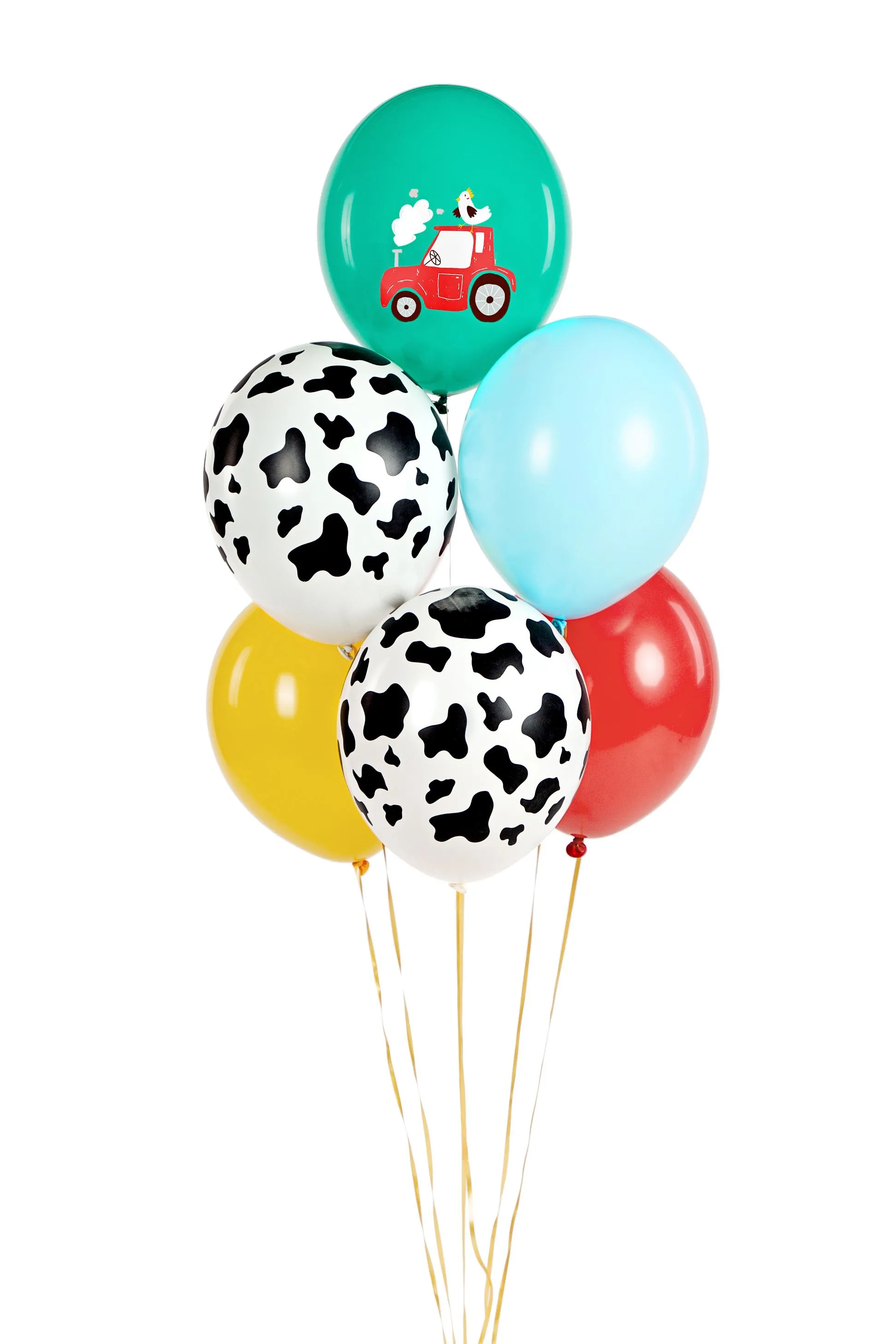 6 Latexballons im Set "Bauernhof"