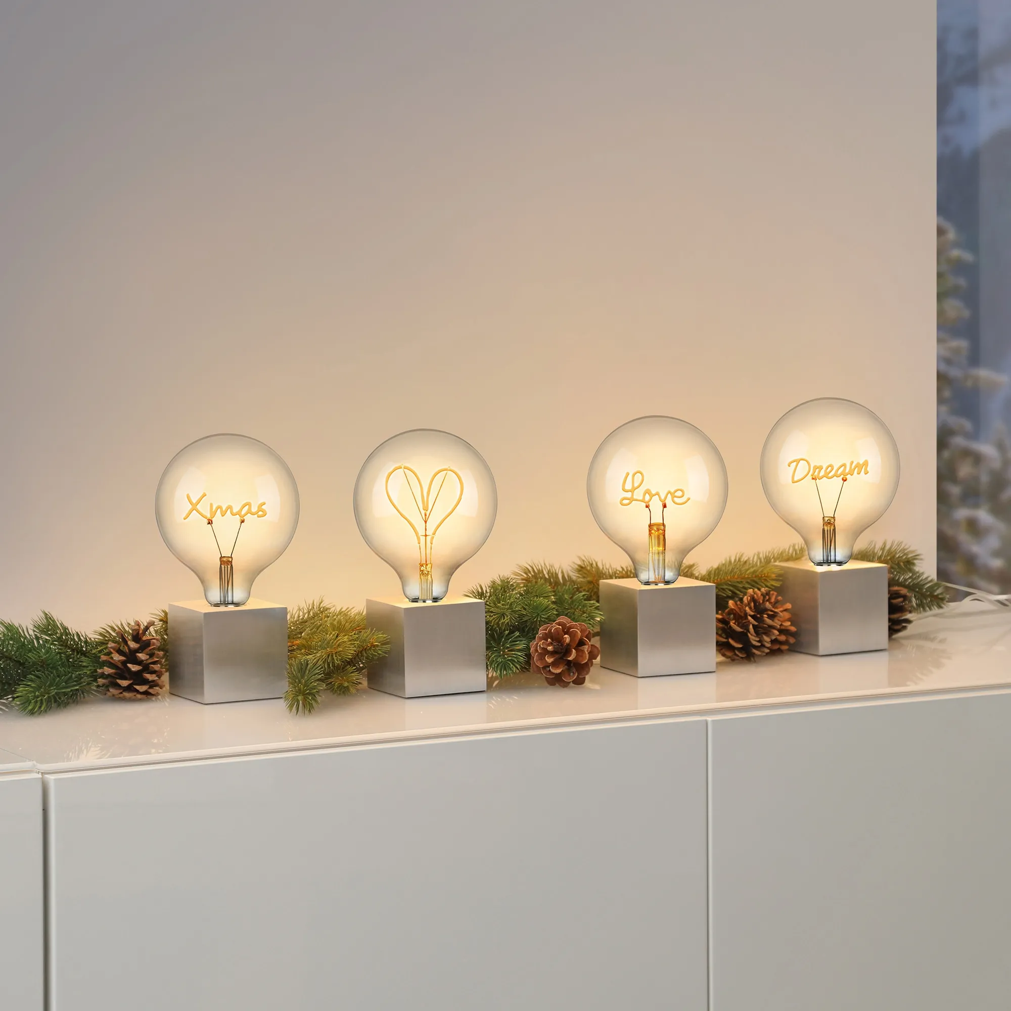 Sompex - LED Filament Leuchtmittel 12,5 cm, Herz