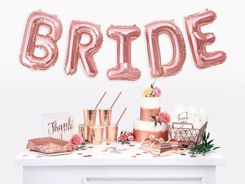 20 Servietten "Bride to Be", Roségold