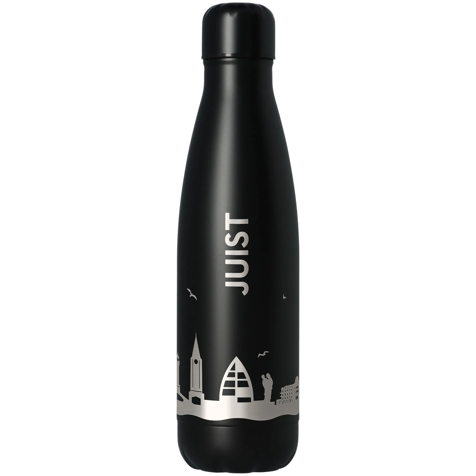 Trinkflasche Skyline Juist Schwarz 500ml
