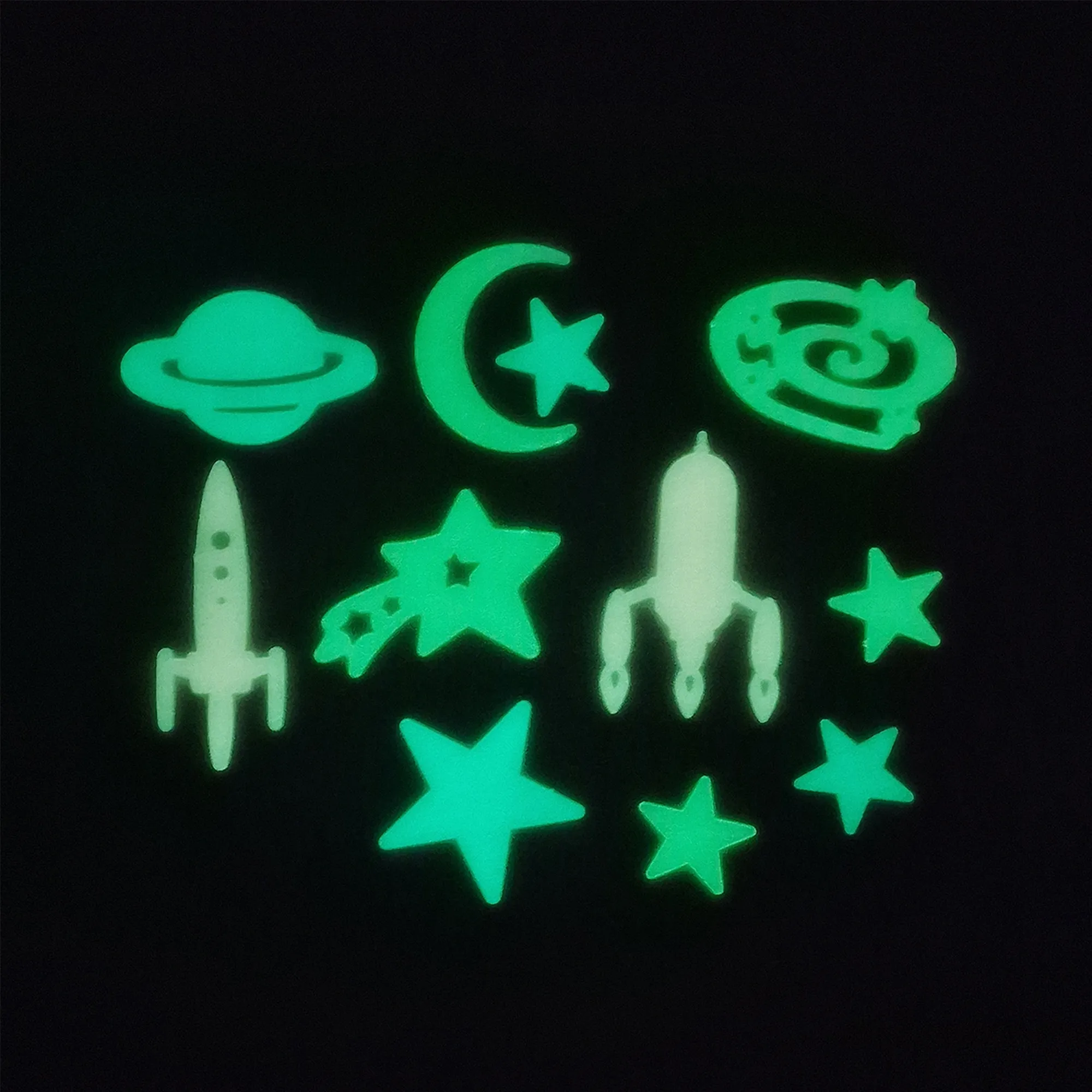 Glow in the dark Wandsticker "Space Adventure"