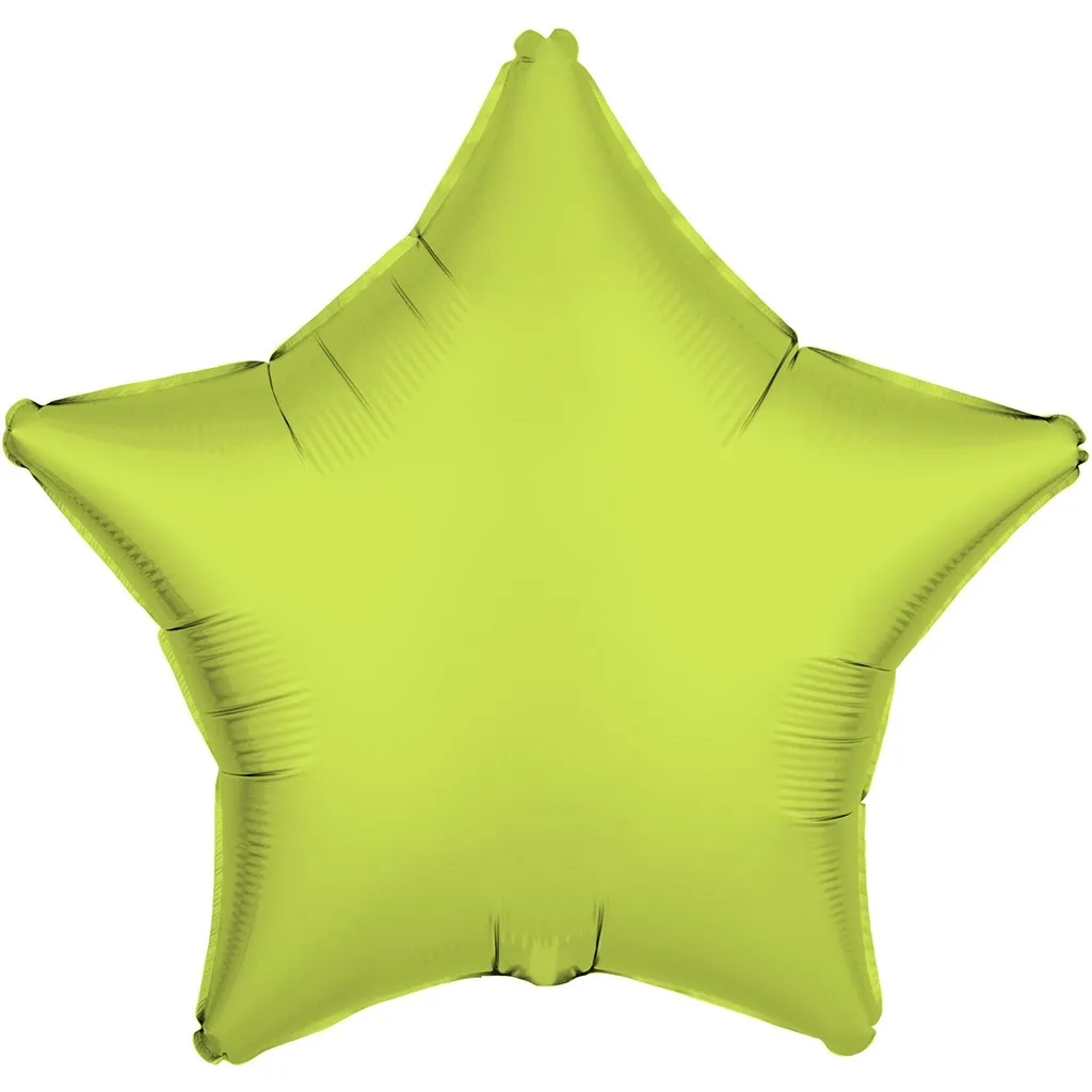 Folienballon Stern Neon Gelb 45cm