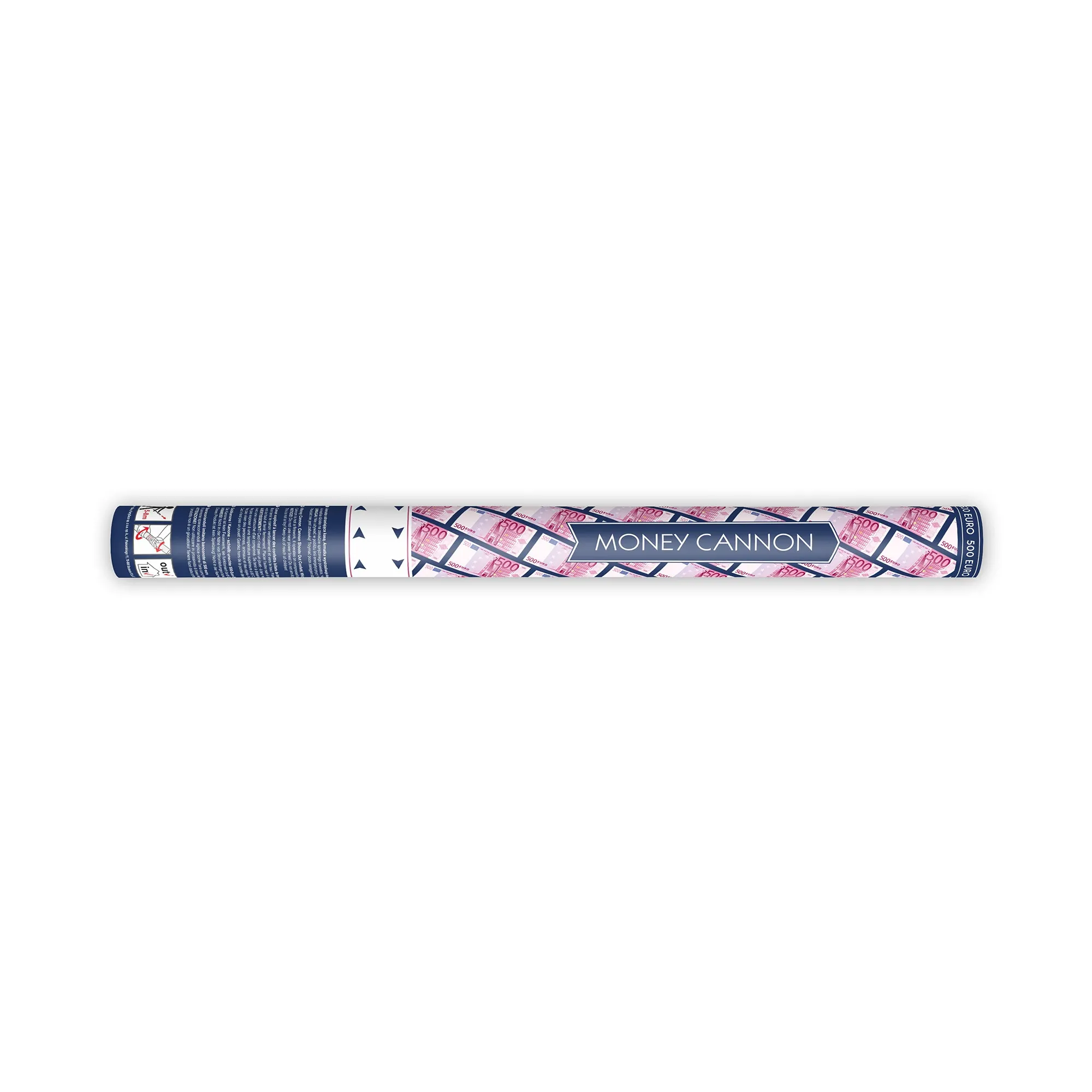Konfetti-Kanone 500 Euro Scheine 60cm