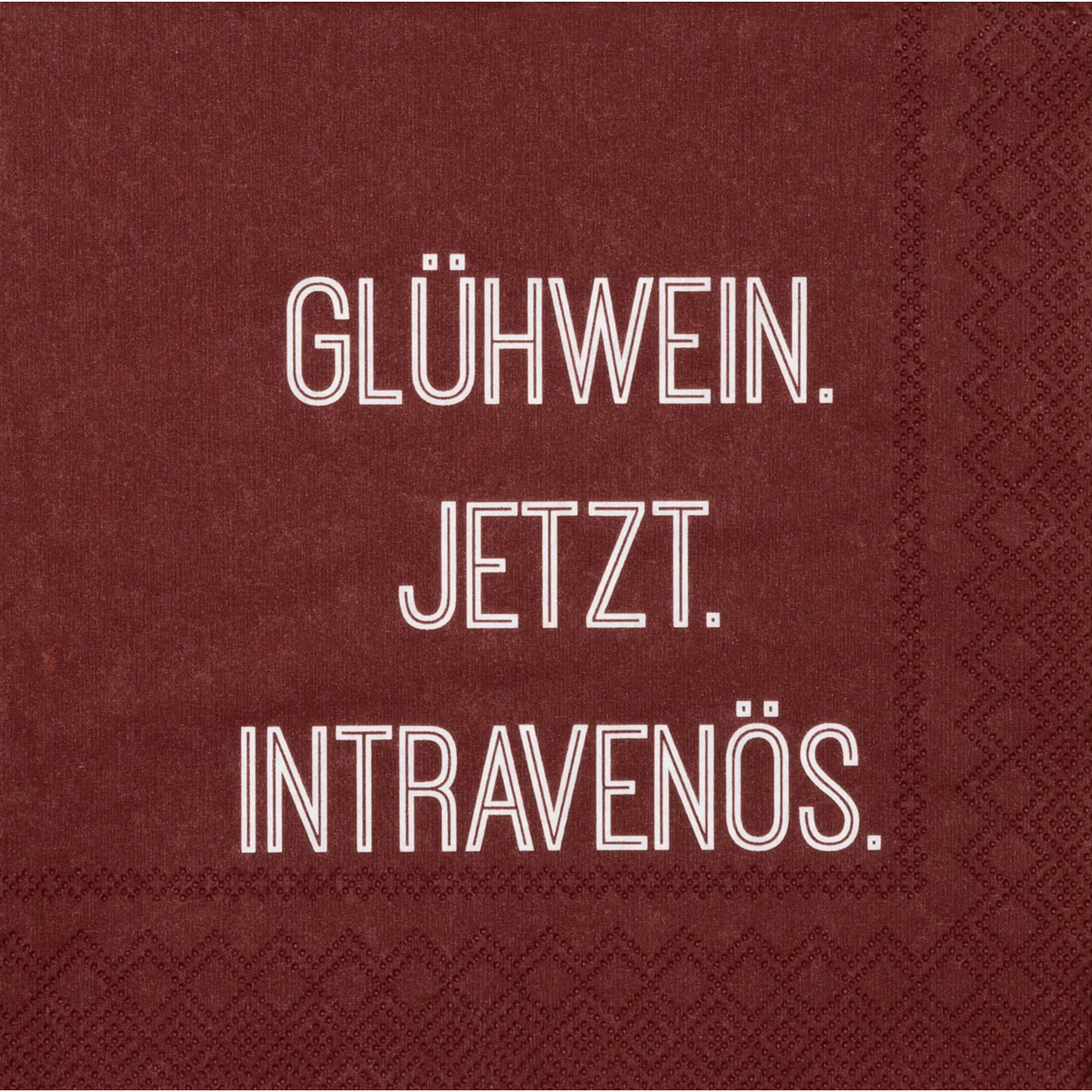 Räder Design - Cocktailserviette "Glühwein..."