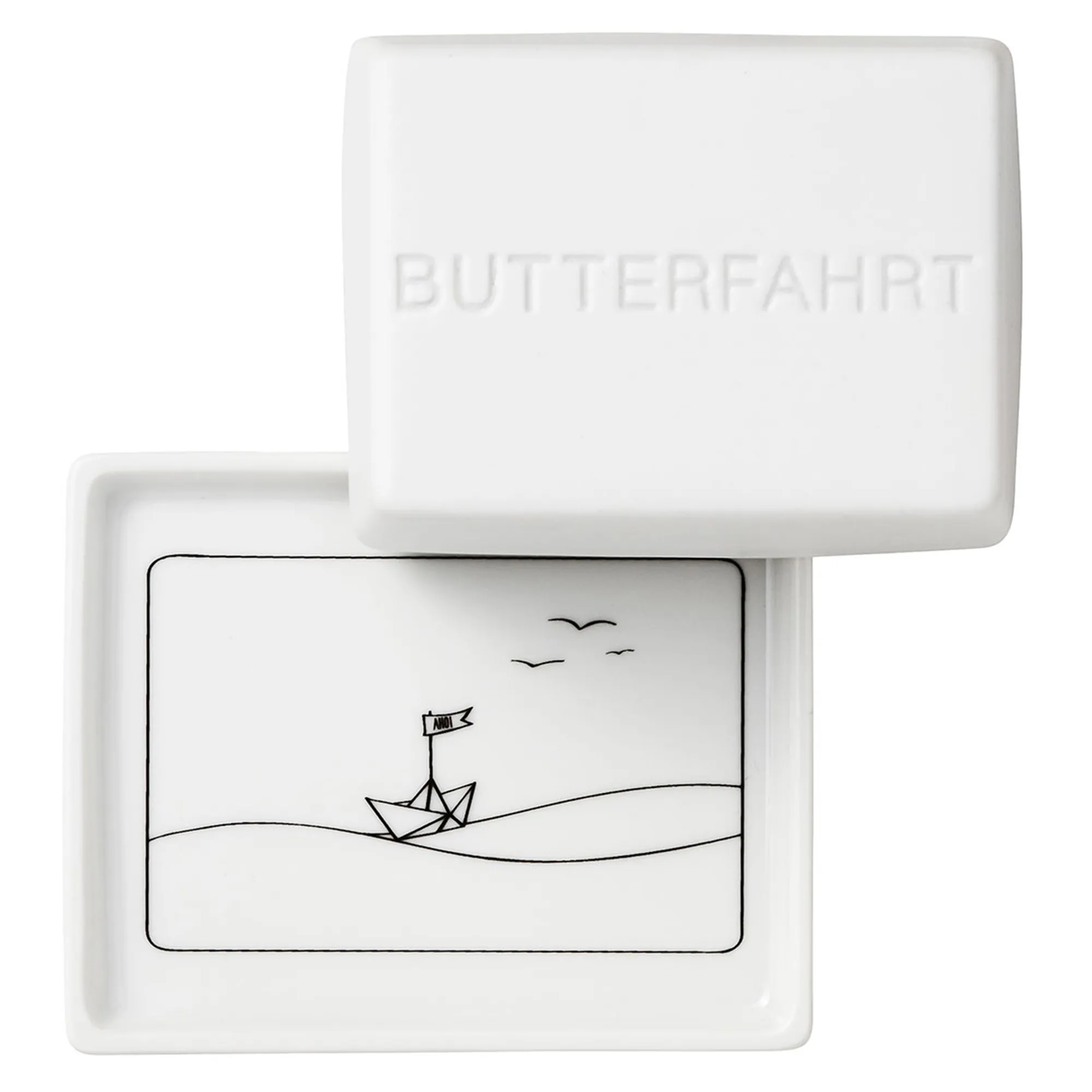 Räder Design - Butterdose "Butterfahrt" klein