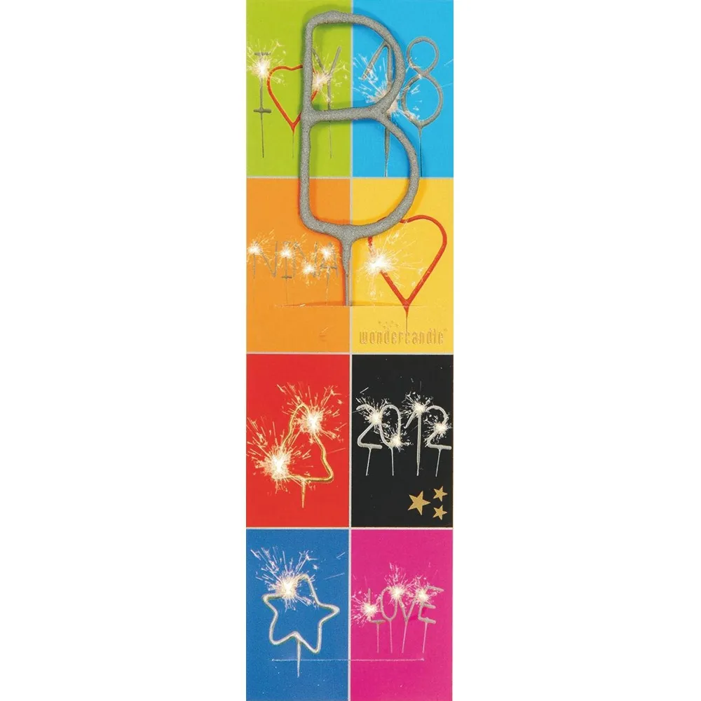 Wunderkerze Buchstabe B