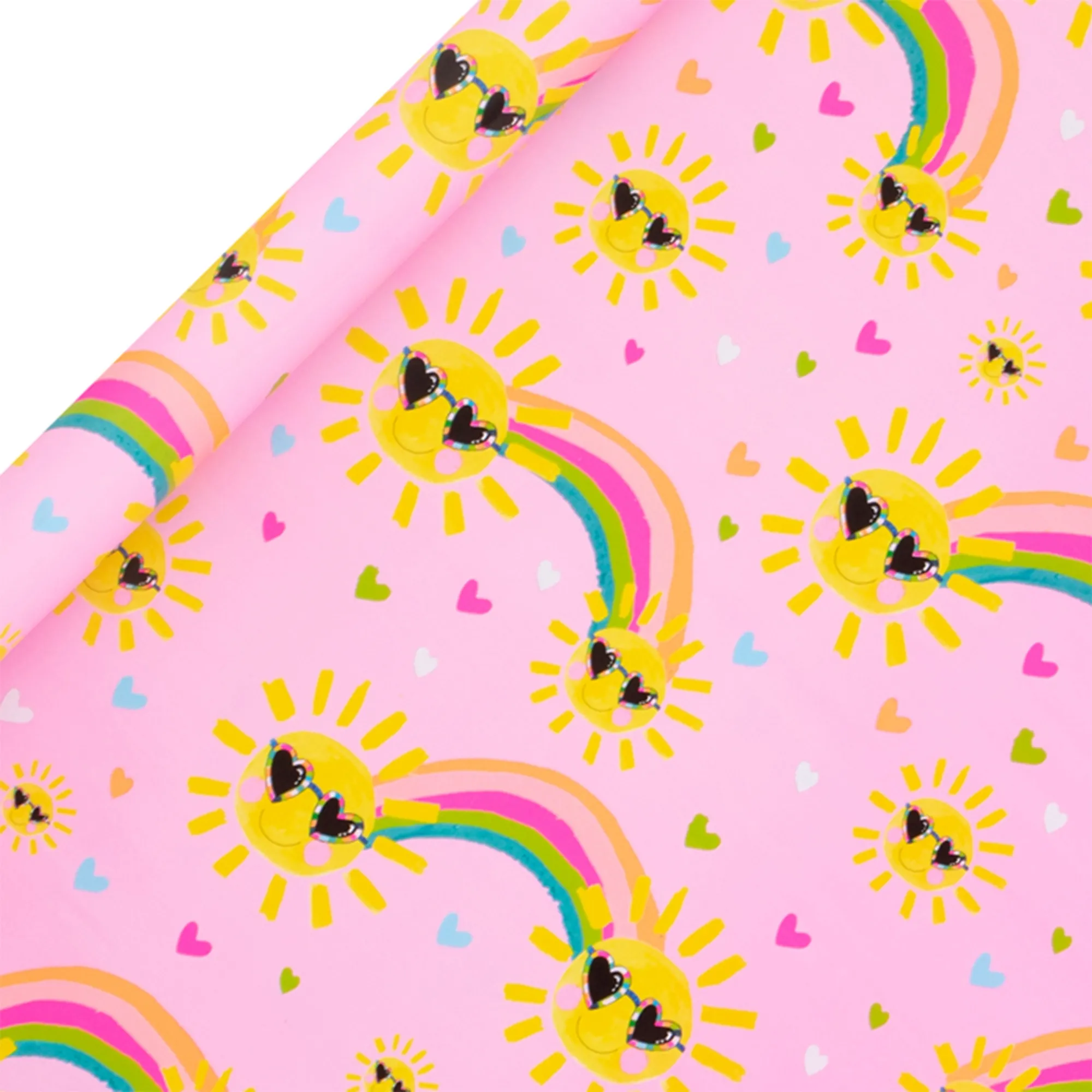 Geschenkpapier auf Rolle "Cool Sunshine and Rainbow" 2m
