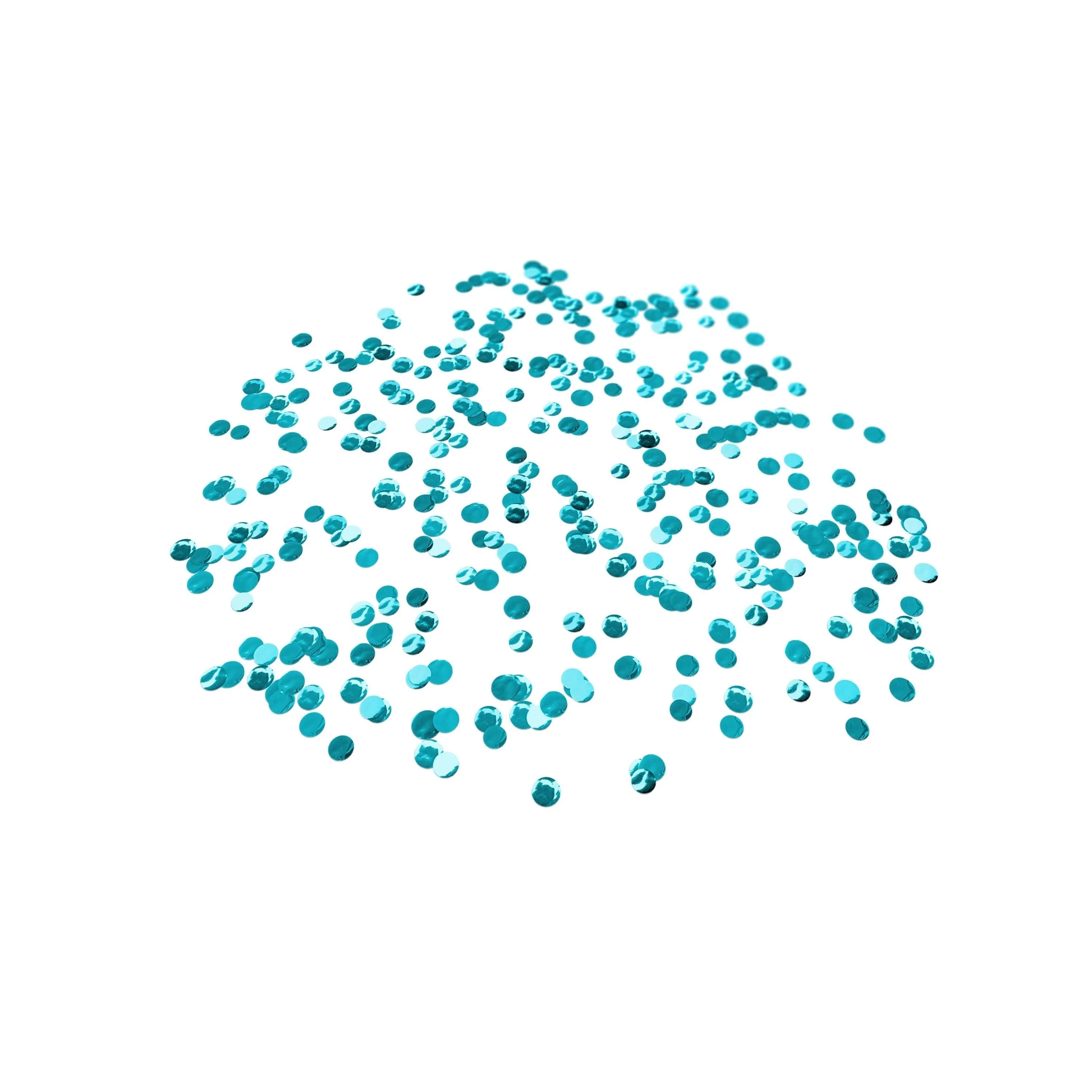 Folienkonfetti 1cm Rund 100g Türkis