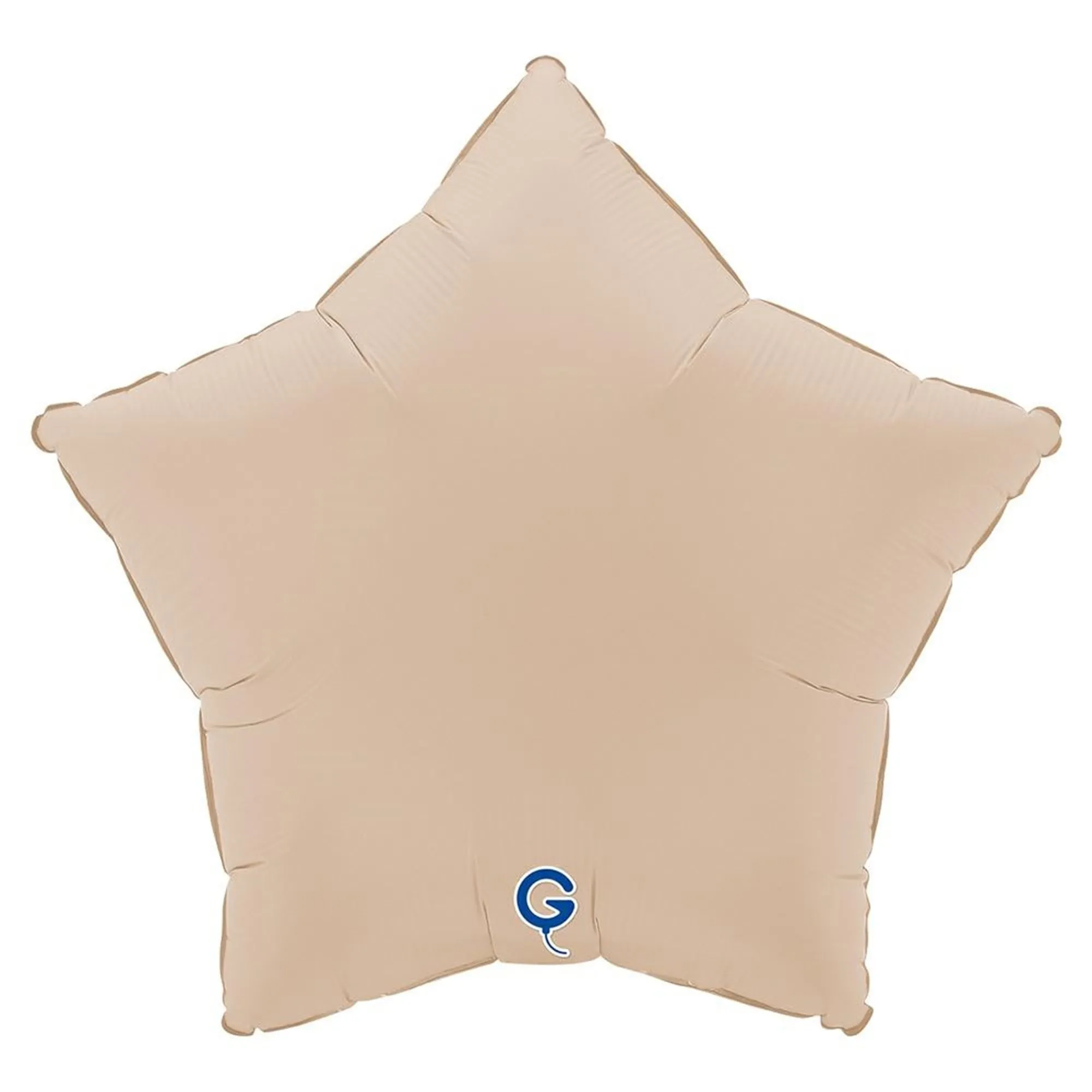 Folienballon Star Soft Matte Cappuccino 45cm