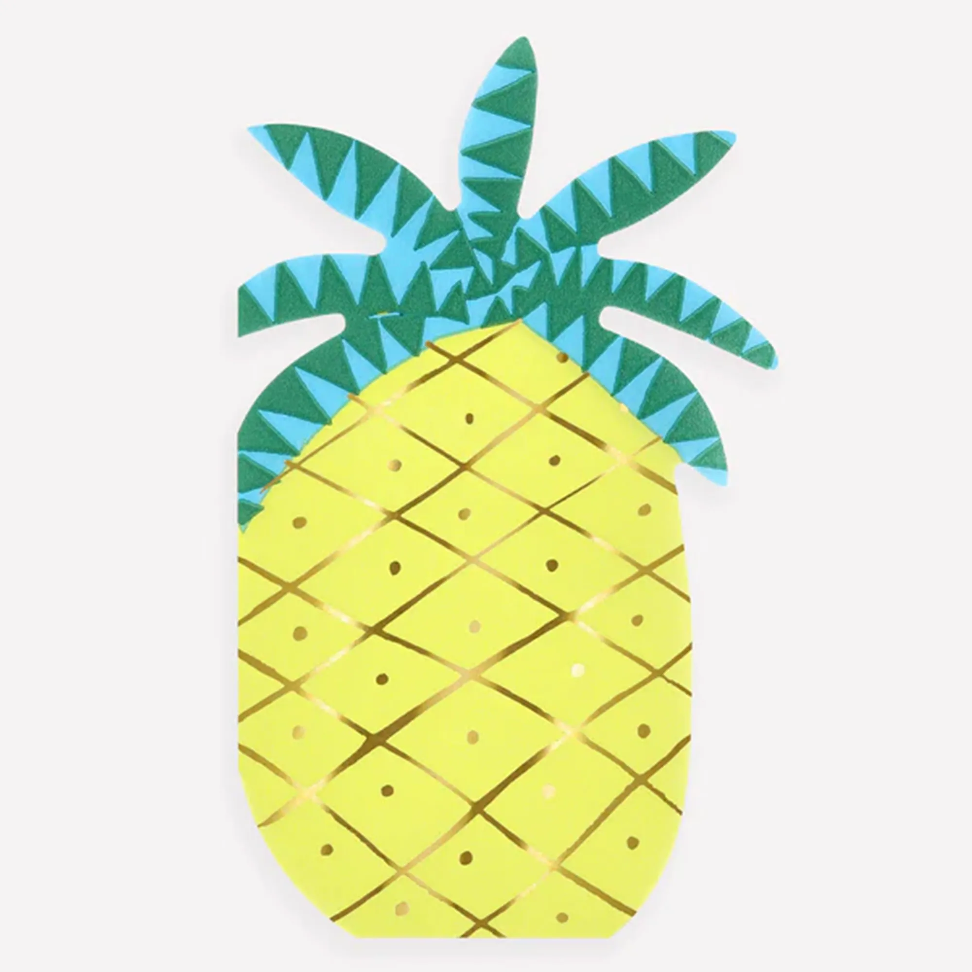 Ananas, Pineapple, Papierkunst, Blätter, Muster