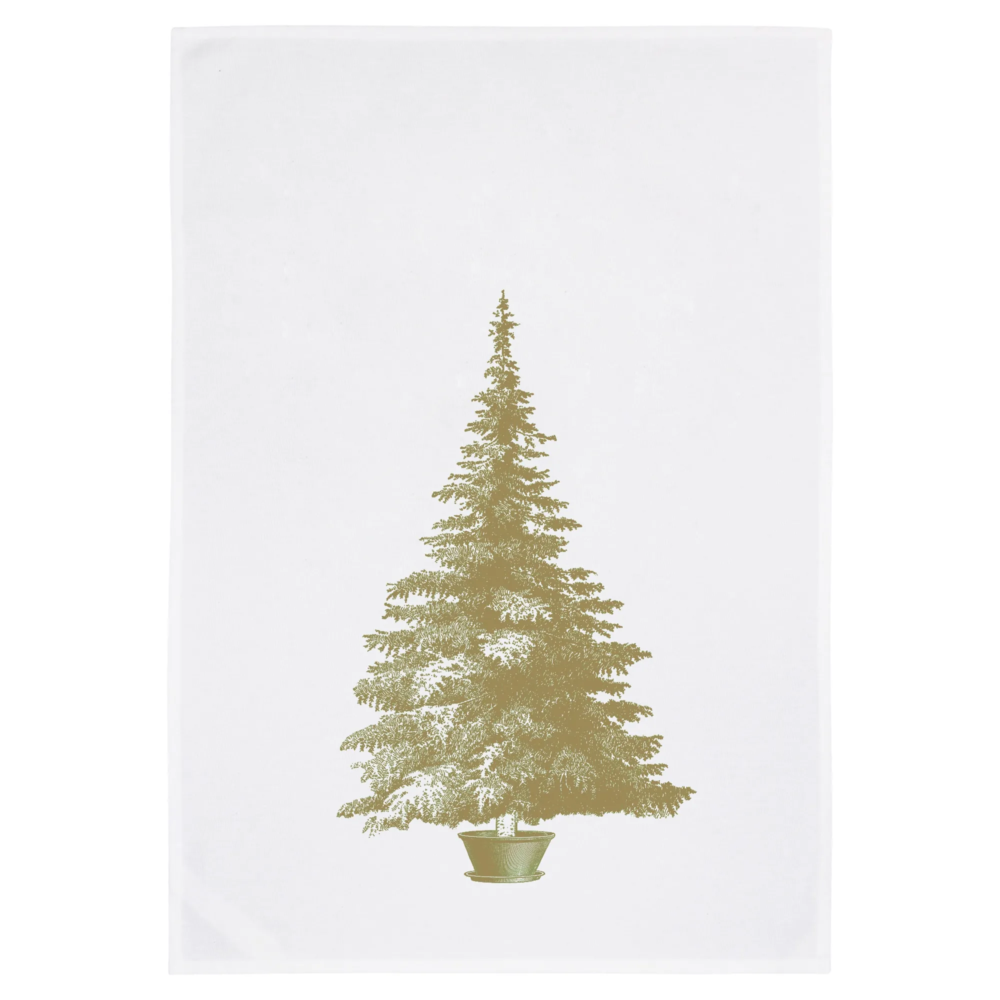 Geschirrtuch "Weihnachtsbaum Gold"