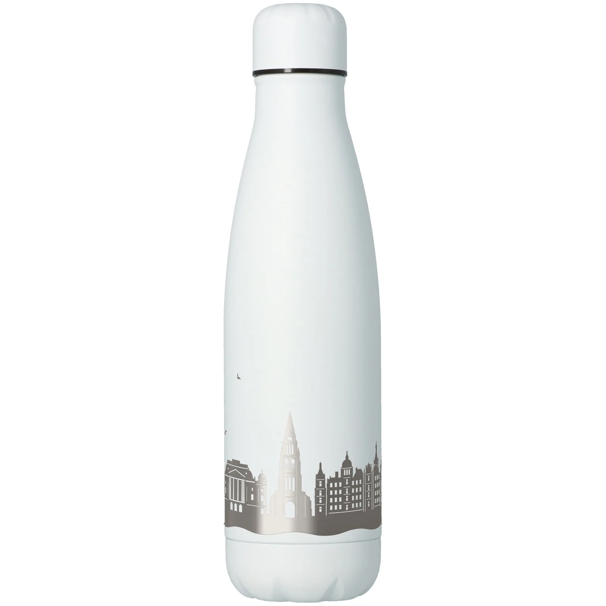 Trinkflasche Skyline Schwerin Weiß 500ml