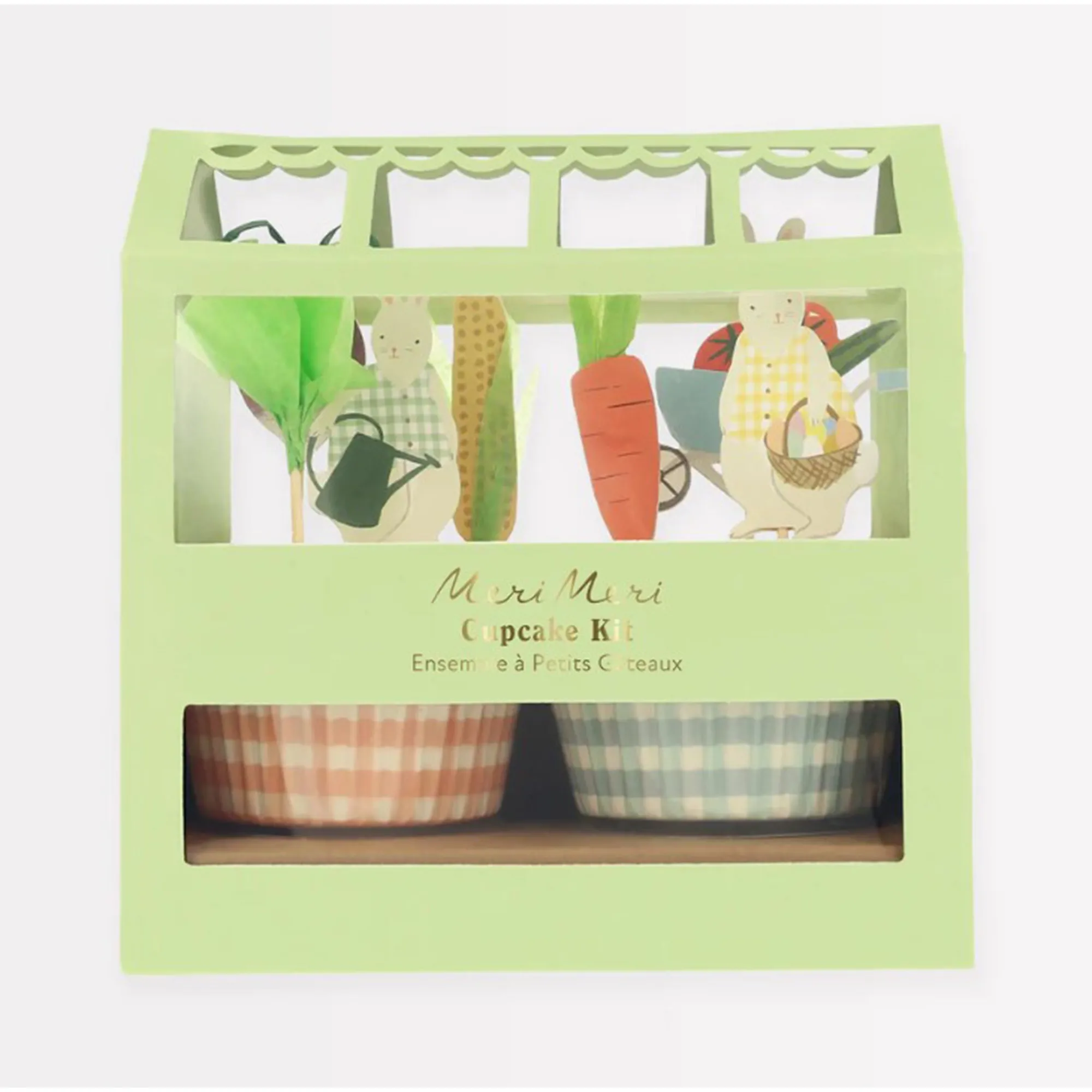 Meri Meri - Cupcake Set "Osterhasen Gewächshaus"