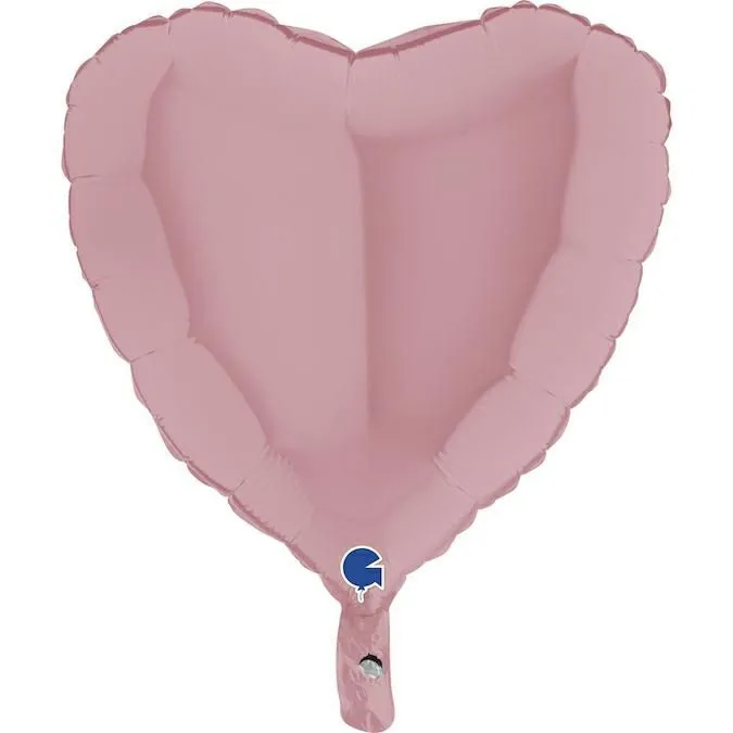 Folienballon Herz Matte Pink 45cm