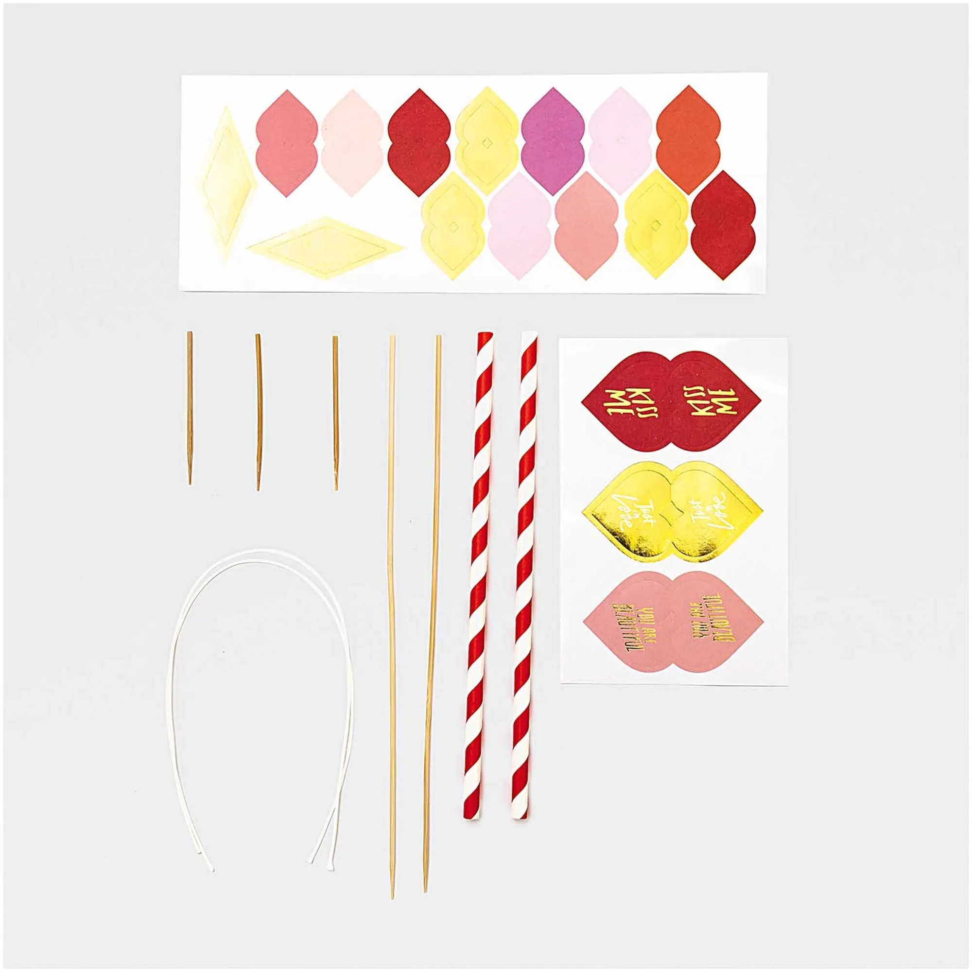 Cake Topper -  Girlande Herzen