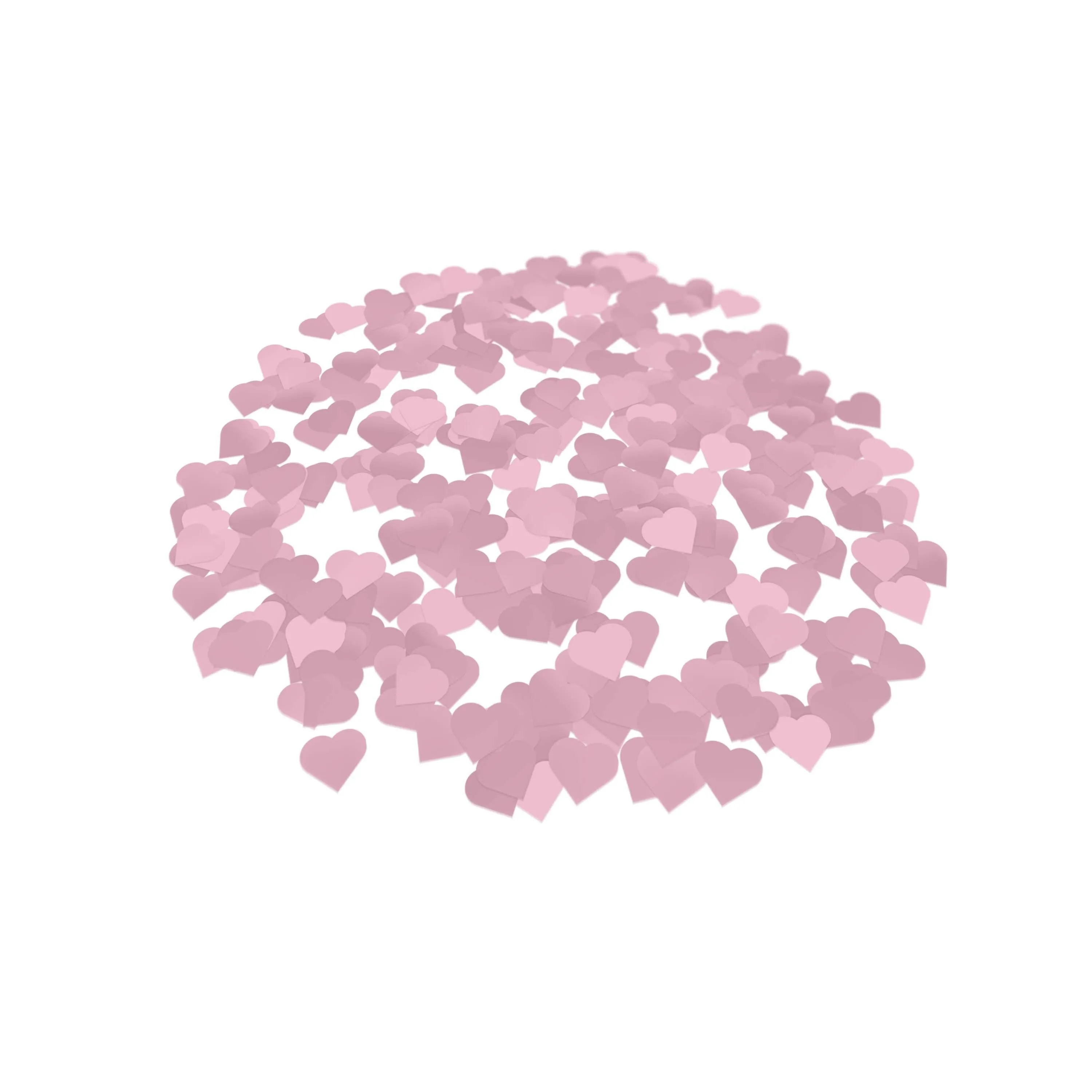 Folienkonfetti 3cm Herz 1kg Satin Rosa