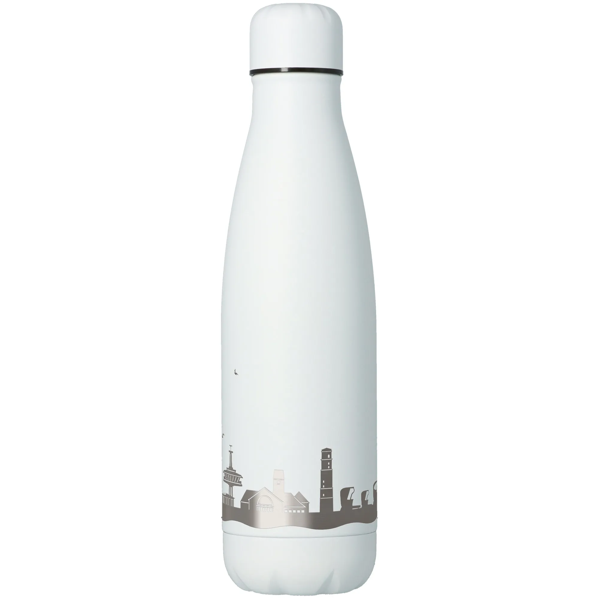 Trinkflasche Skyline Travemünde Weiß 500ml