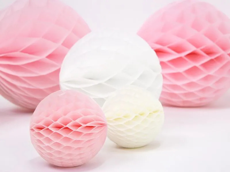 Wabenball Rosa, L - 30 cm Ø