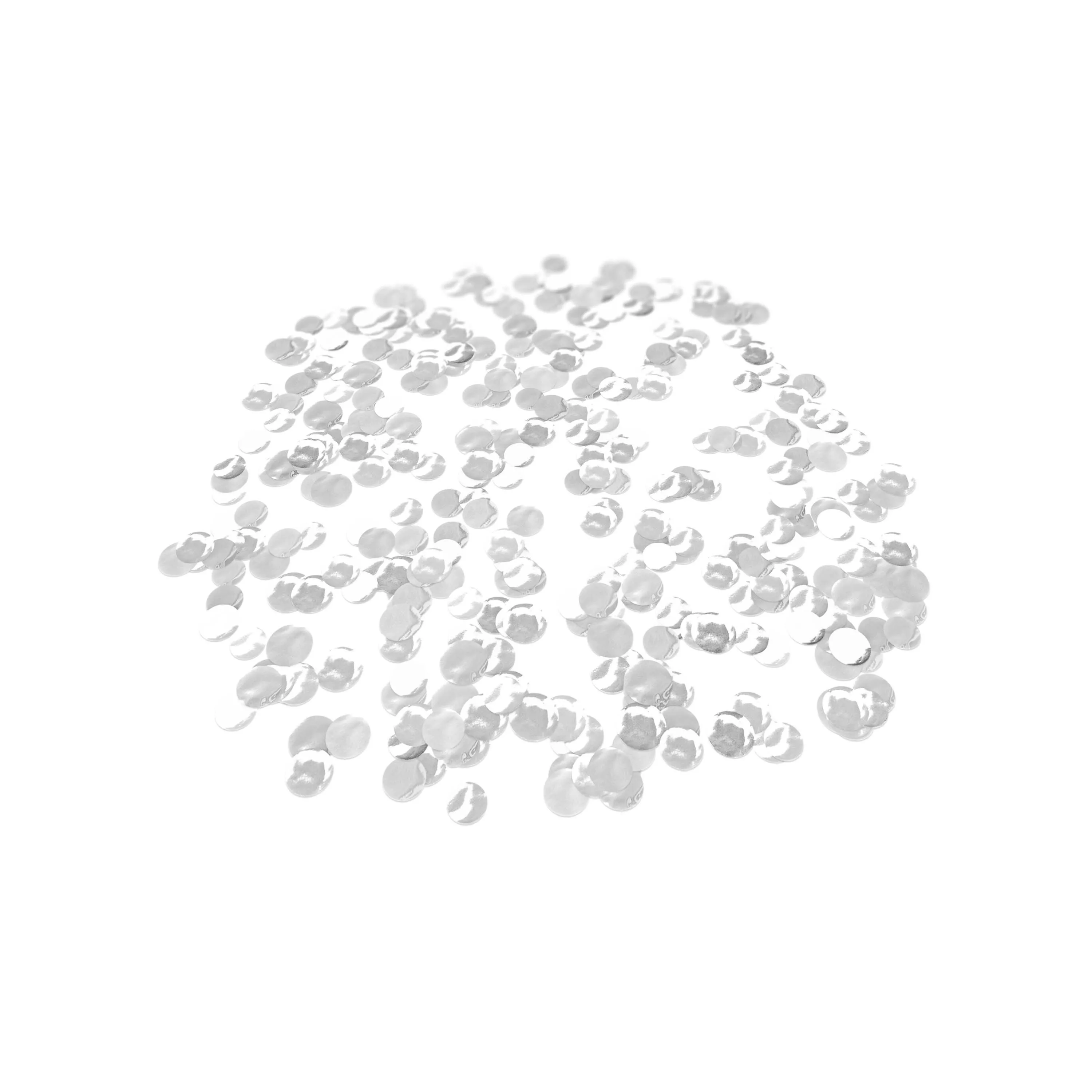 Folienkonfetti 2cm Rund 100g Weiß