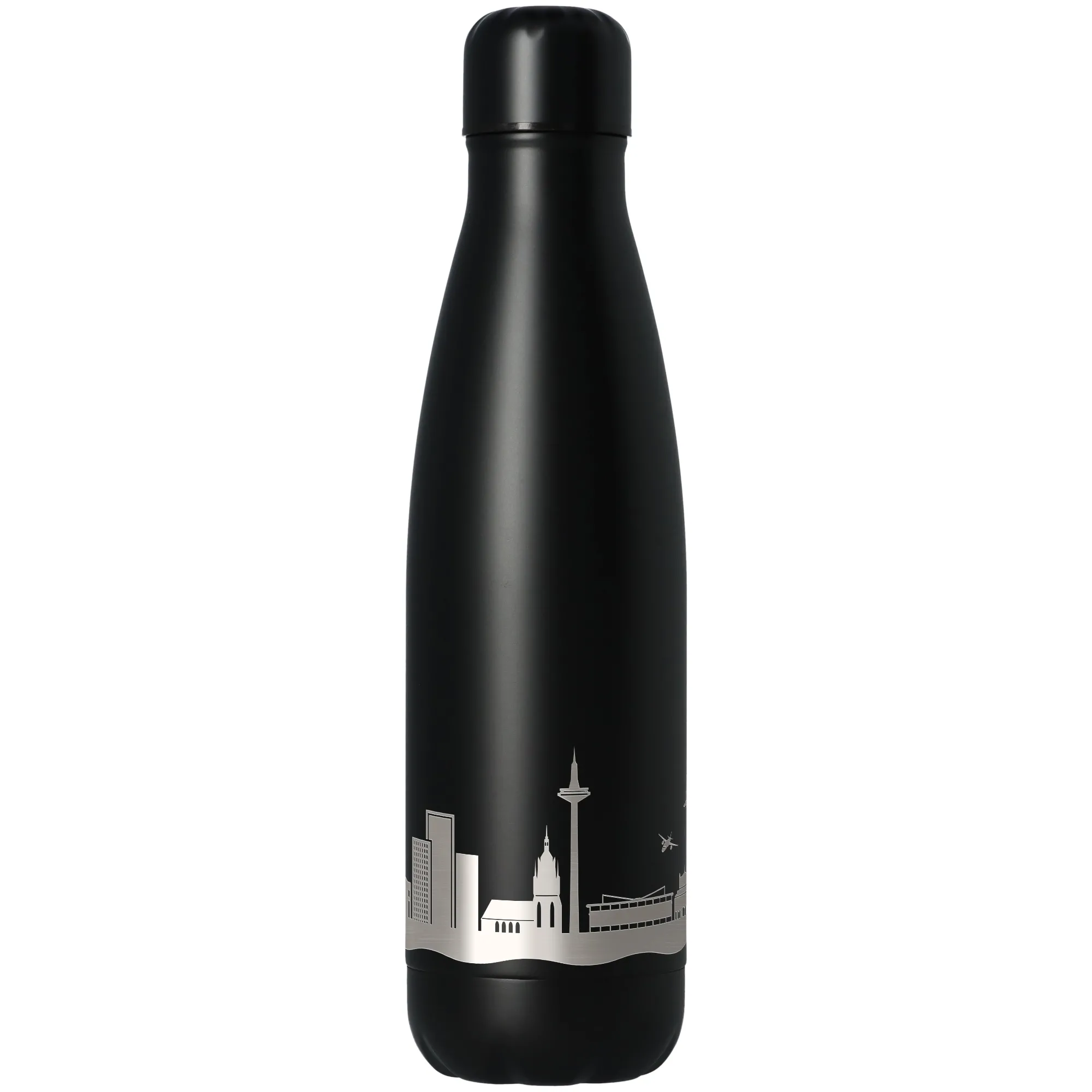 Trinkflasche Skyline Frankfurt Schwarz 500ml