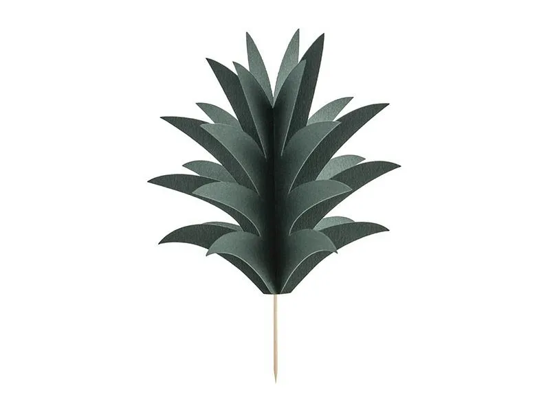 Aloha - 6 3D-Ananas-Cupcake-Topper