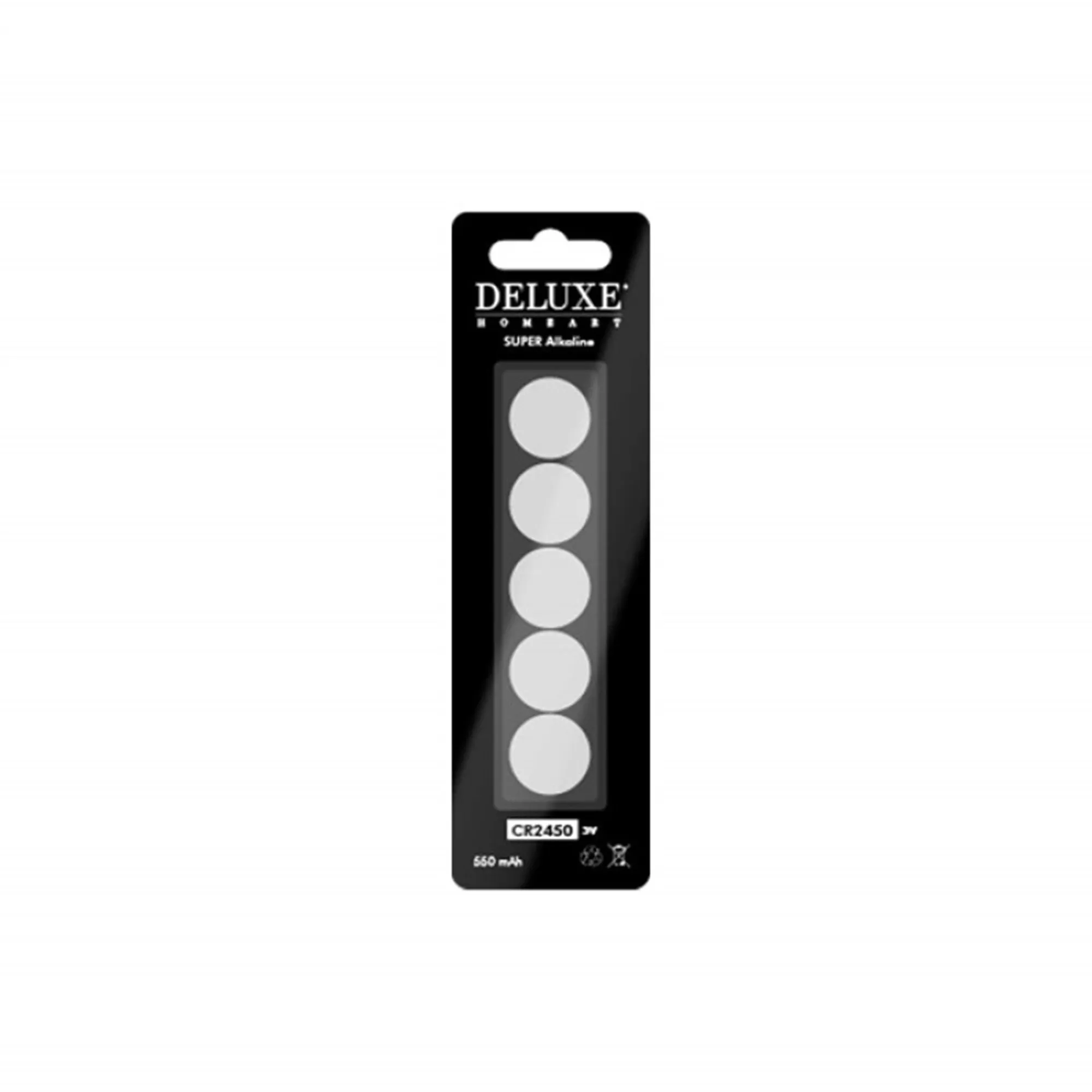 Deluxe - Batterien, Typ CR2450, 5 Stück