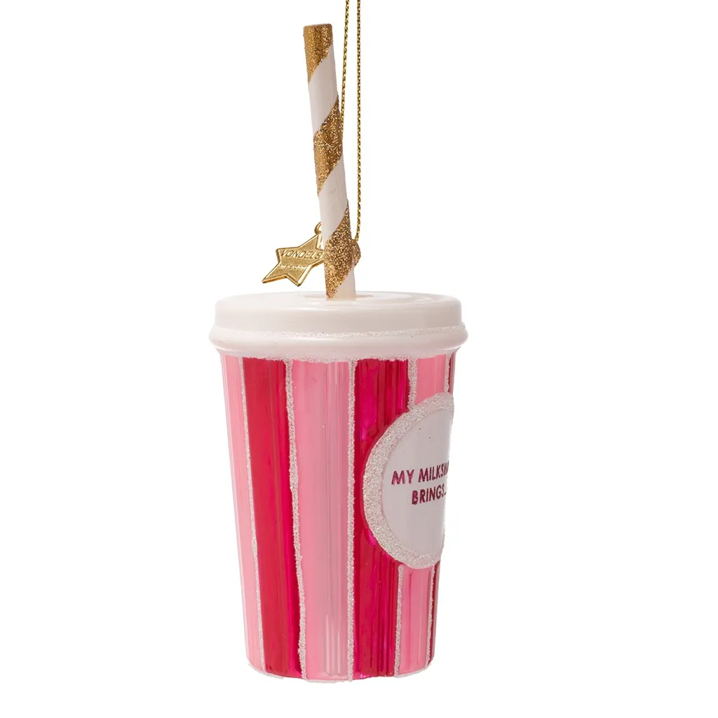 Stringenbecher, rosa Becher, Trinkbecher, Strohhalm, Glitzer