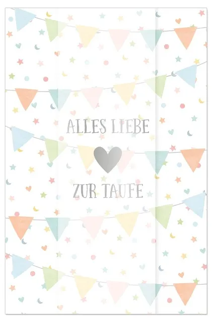 Grußkarte "Alles Liebe zur Taufe"
