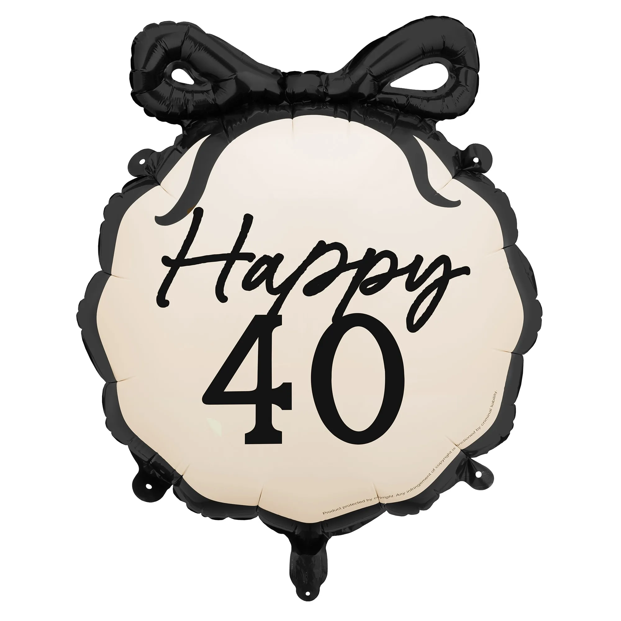Folienballon "Happy 40." 45cm