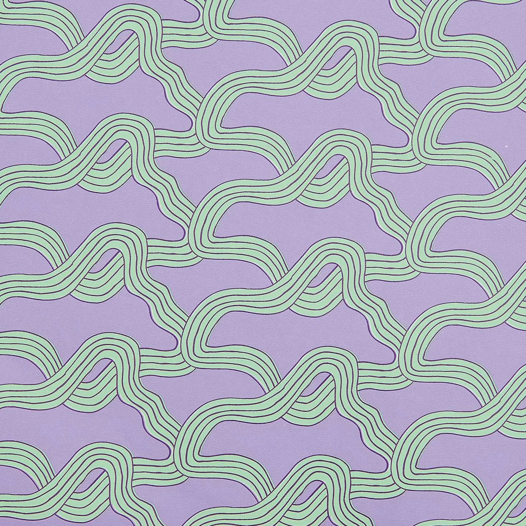 Seidenpapier auf Rolle Myzel Lila 3,5 cm