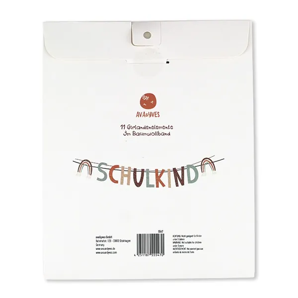 Glitzergirlande zur Einschulung "Schulkind" Under the Sea