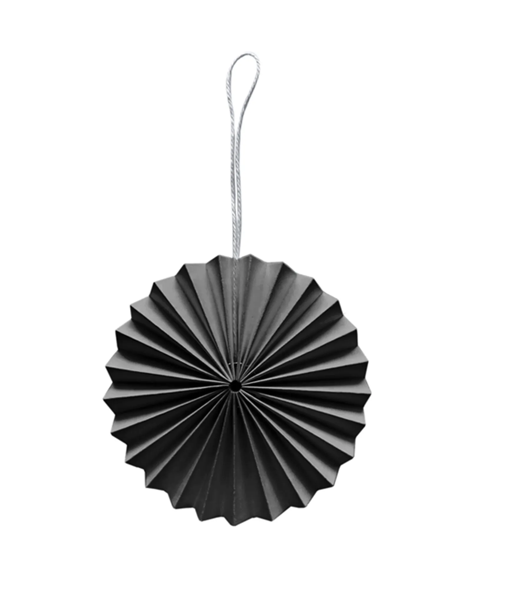 10 Papier Ornamente - Grau