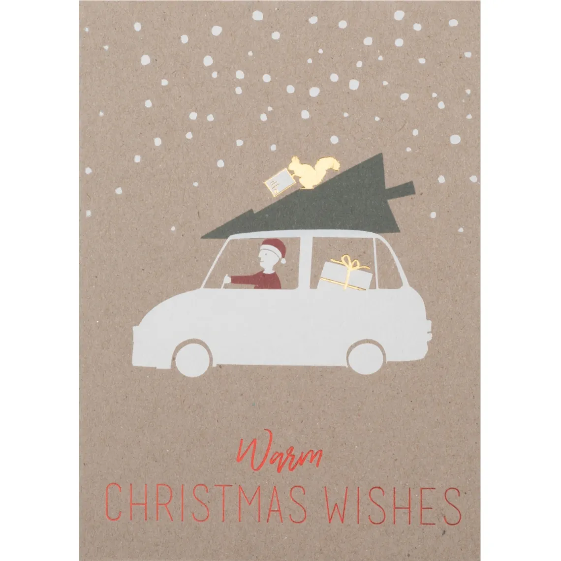 Räder Design - Grußkarte "Warm Christmas Wishes" Auto
