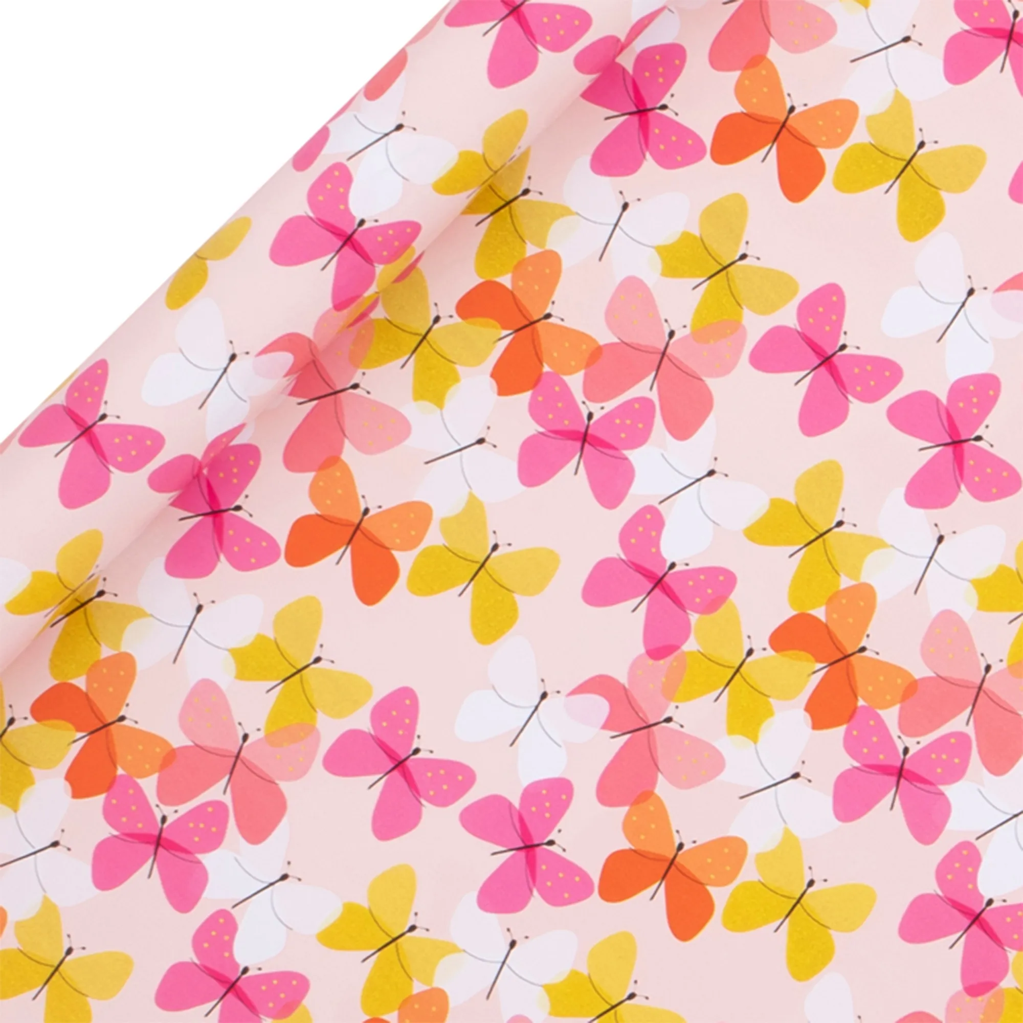 Geschenkpapier auf Rolle "Schmetterlinge" 4m