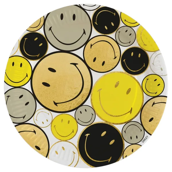 Smiley - 8 Pappteller