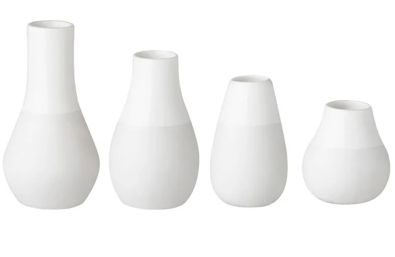 Räder Design - Minivasen 4er Set, Weiß