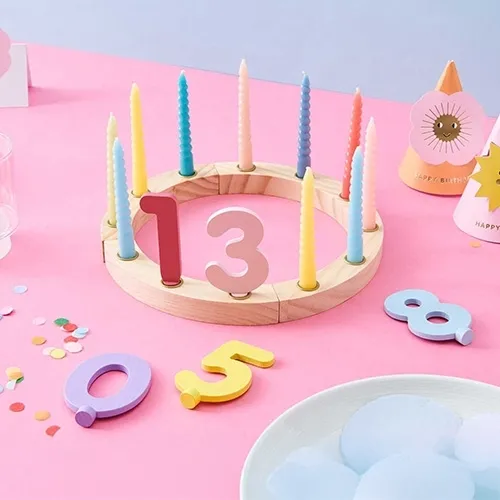 Kuchenring, Kuchenkerzen, Geburtstag, Ziffernkerzen, Dekoration
