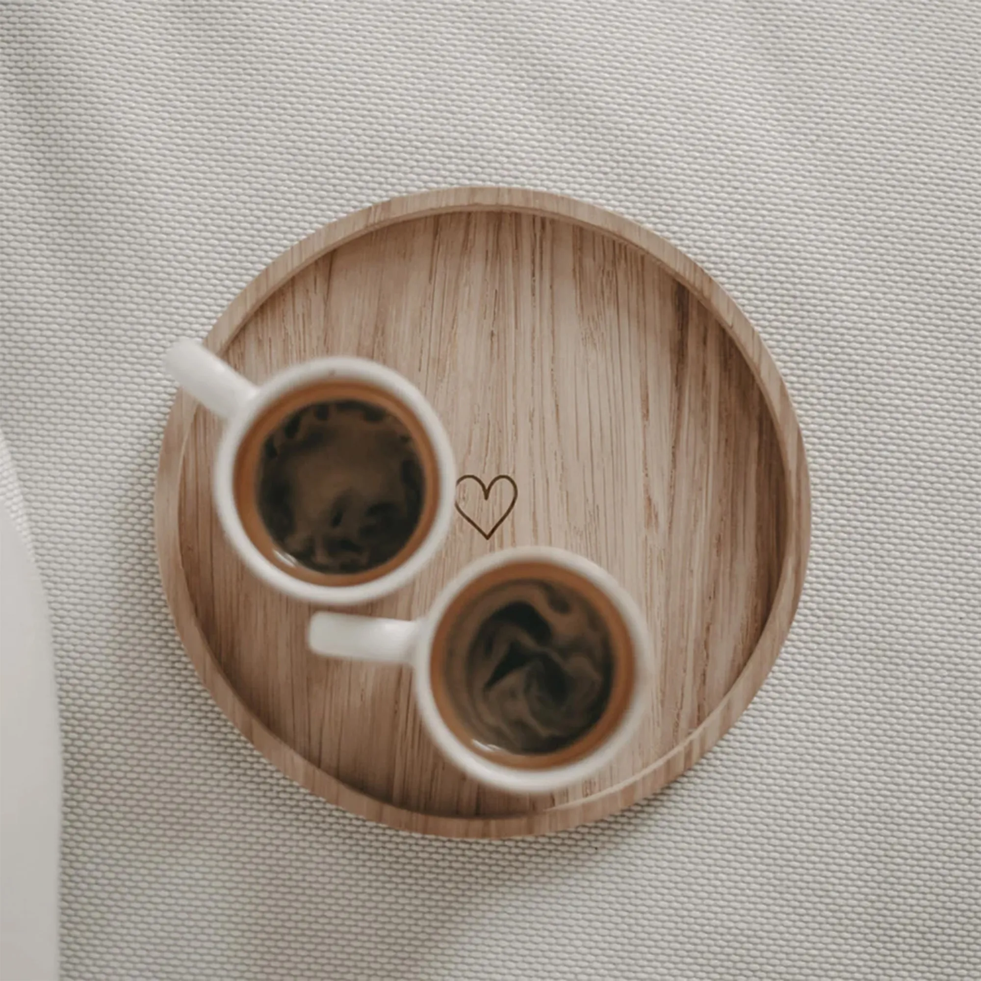 Eulenschnitt - Mini Tablett "Herz"