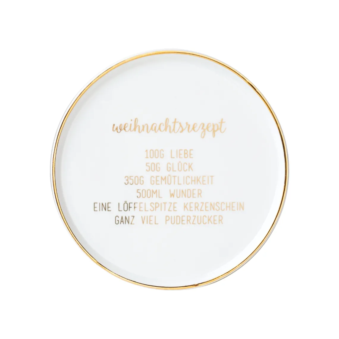 Räder Design -  Weihnachtsteller "Weihnachtsrezept"