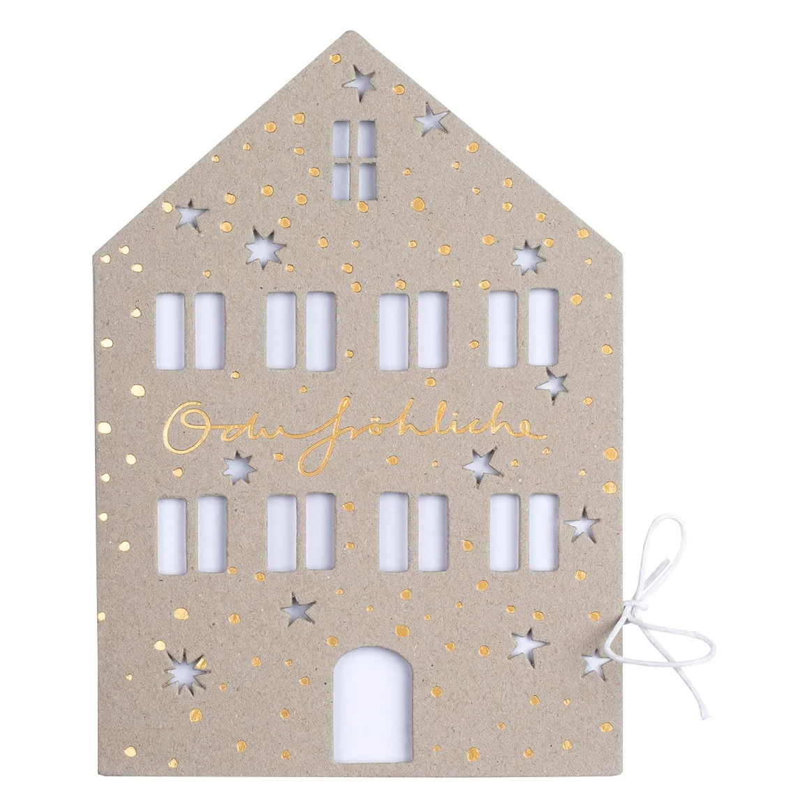Räder Design - Weihnachtshauskarte "O du Fröhliche"