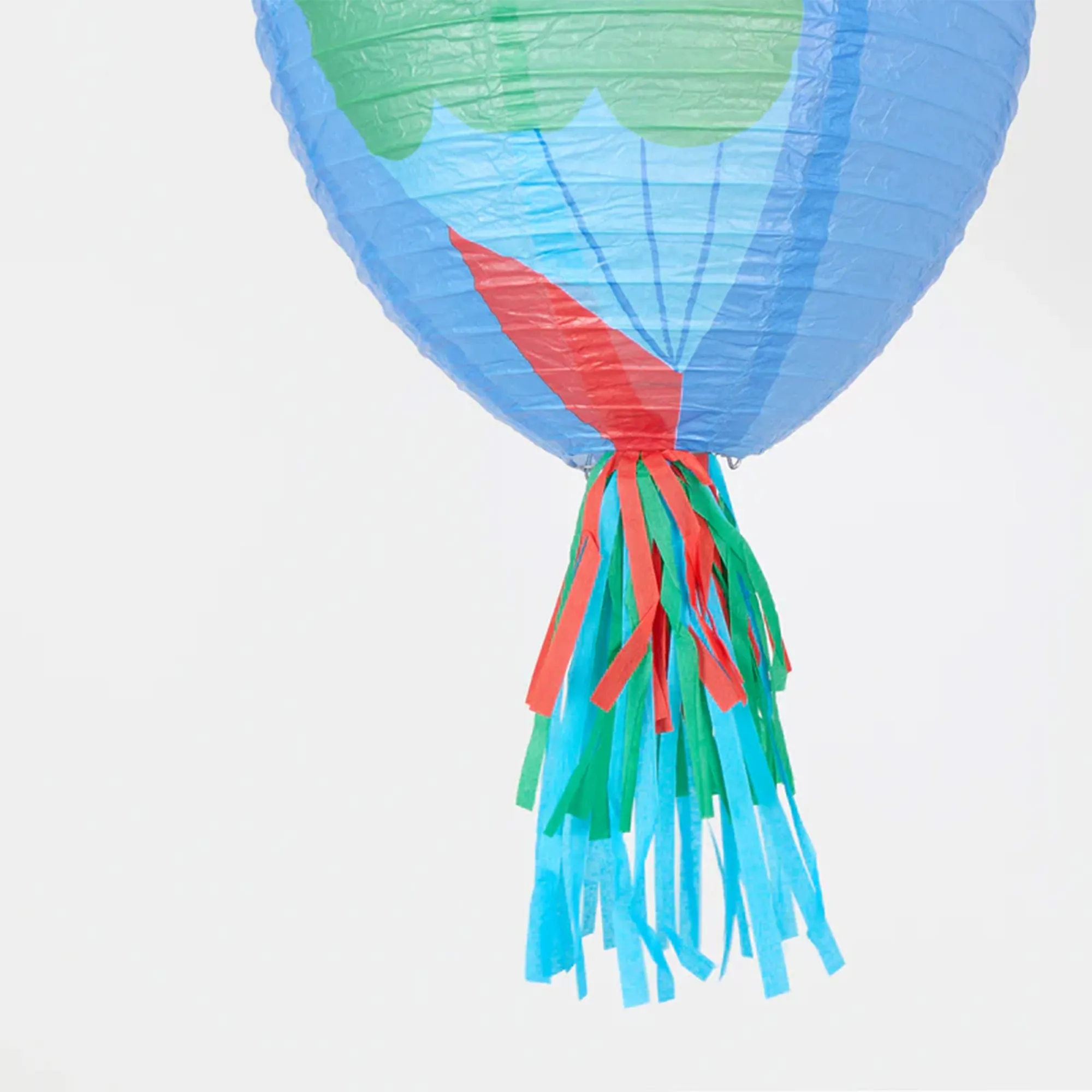 Luftballon, Papier, Banderope, Mehrfarbig, Taftfasern