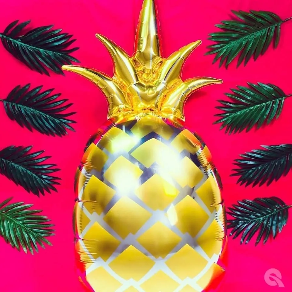 Ananasballon, Pineapple, Ballon, Deko, Sommer