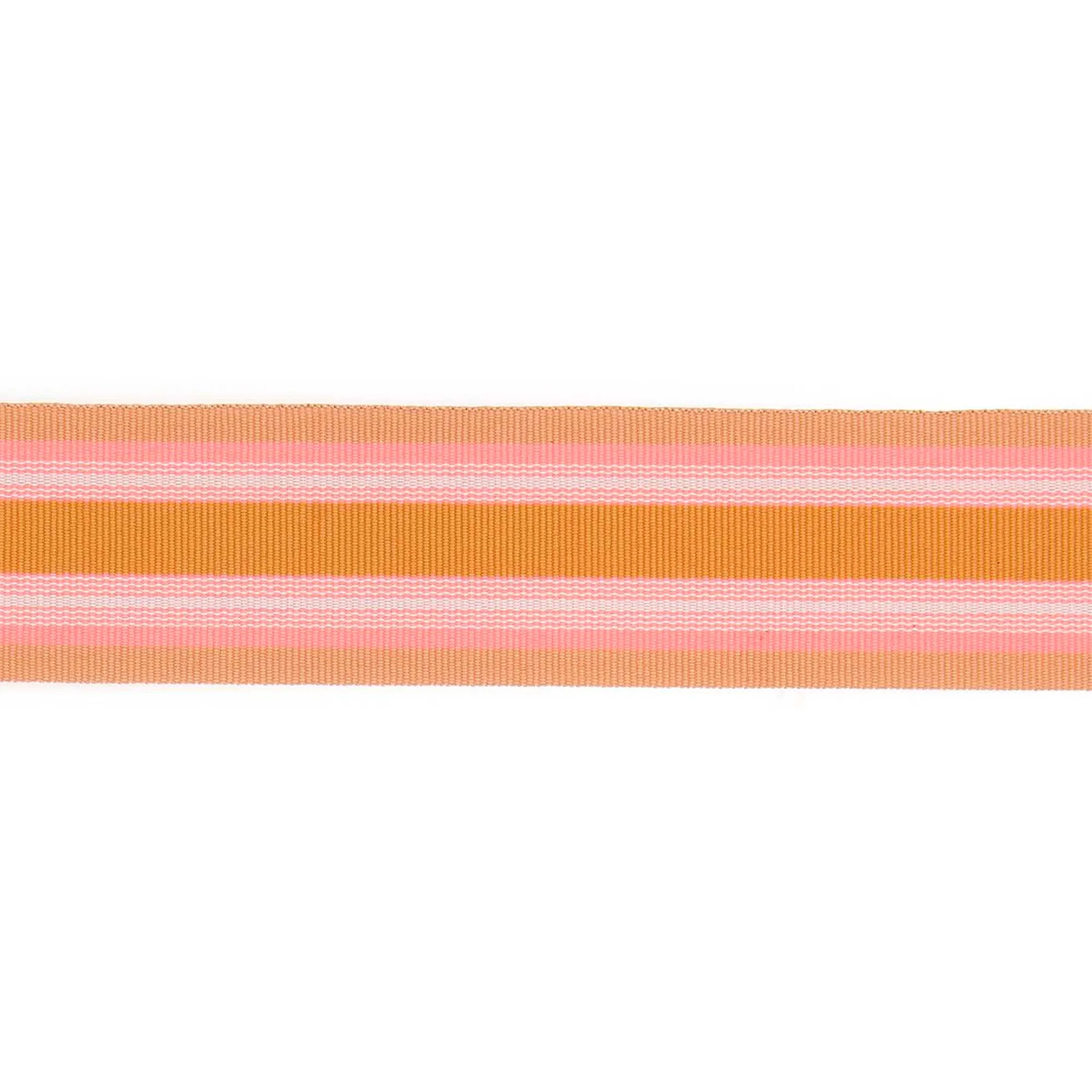 Webband Multi Streifen, Orange/Neon Pink, 38mm / 3m