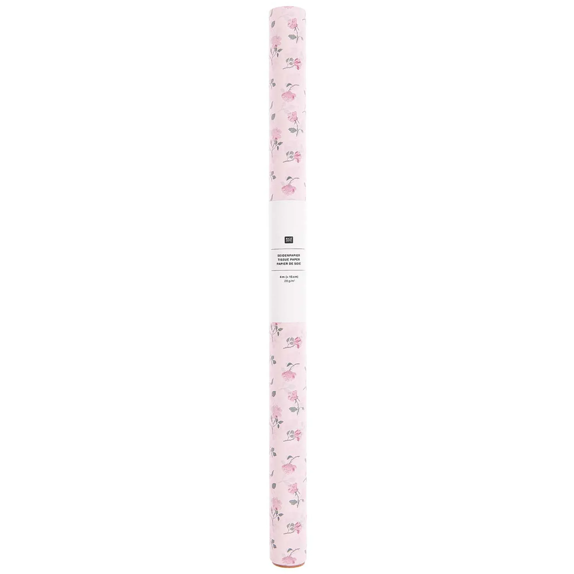 Seidenpapier auf Rolle "Rosen" 4m