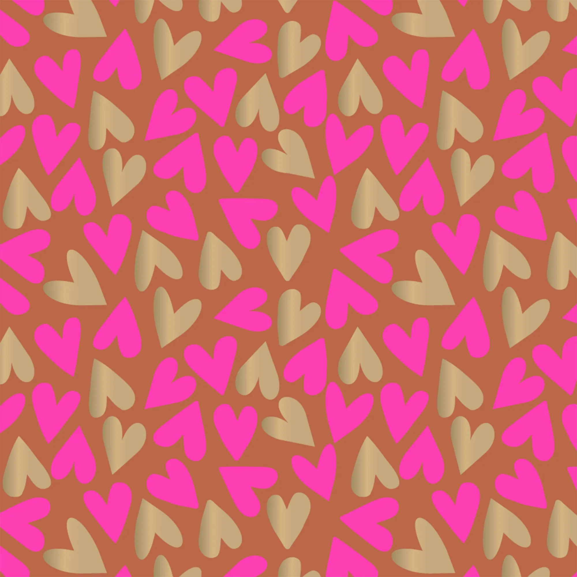 Geschenkschachtel M "Herzen" Pink