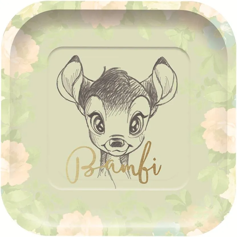 Bambi - 4 eckige Pappteller