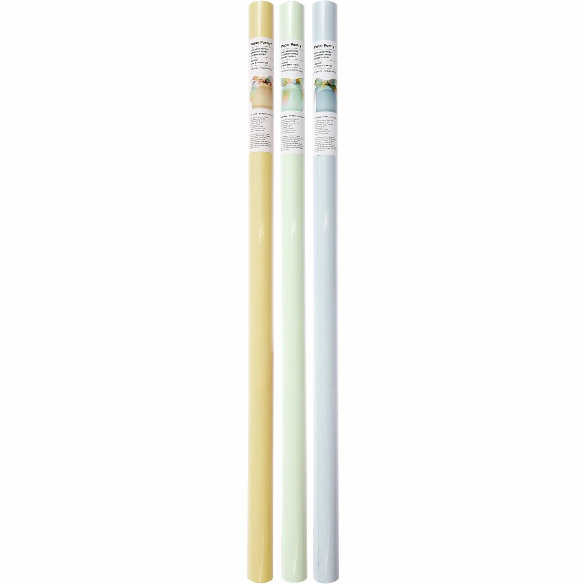 Geschenkpapier "Pfirsich" Lack 2 m x 70 cm