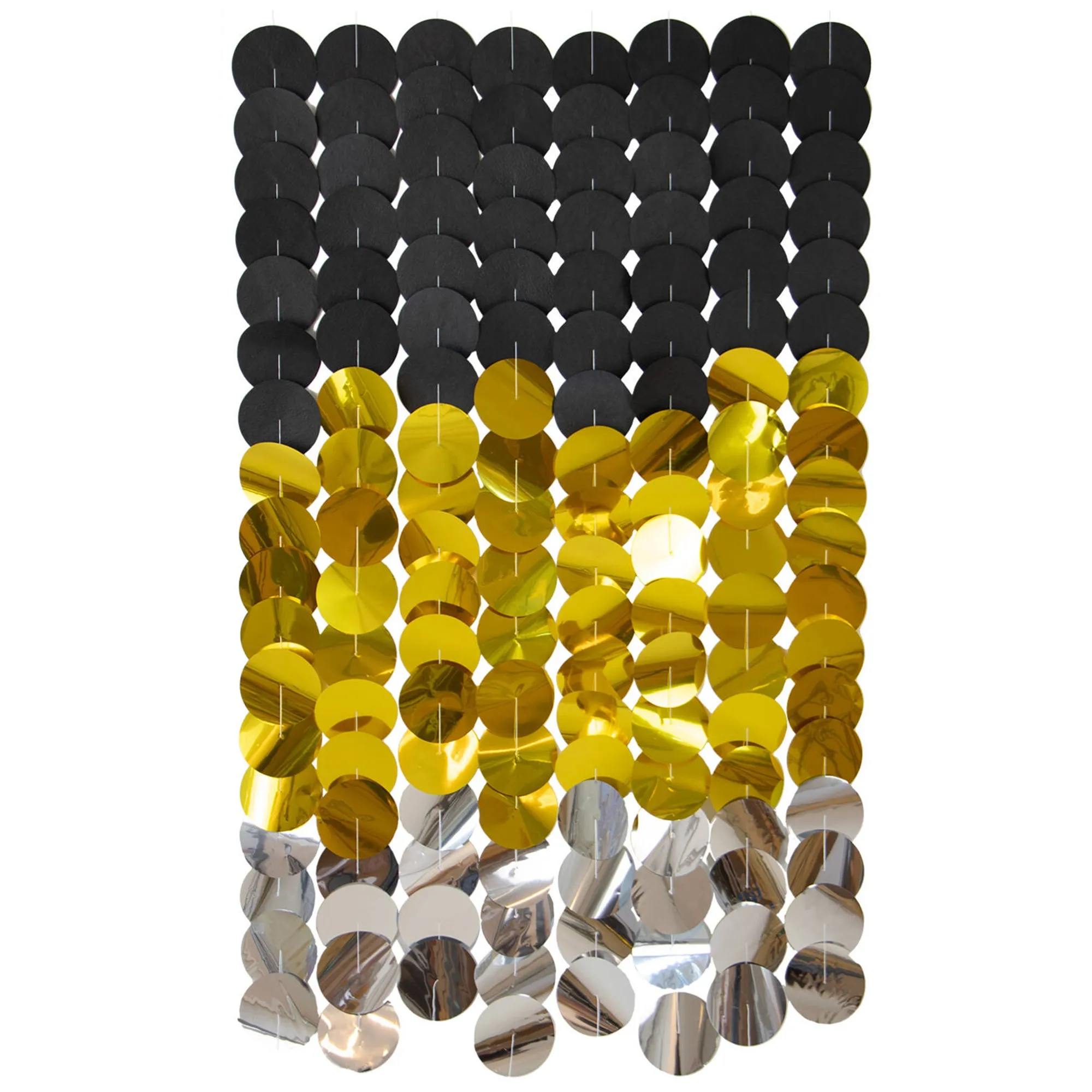 Backdrop "Schwarz & Gold" 80x170 cm