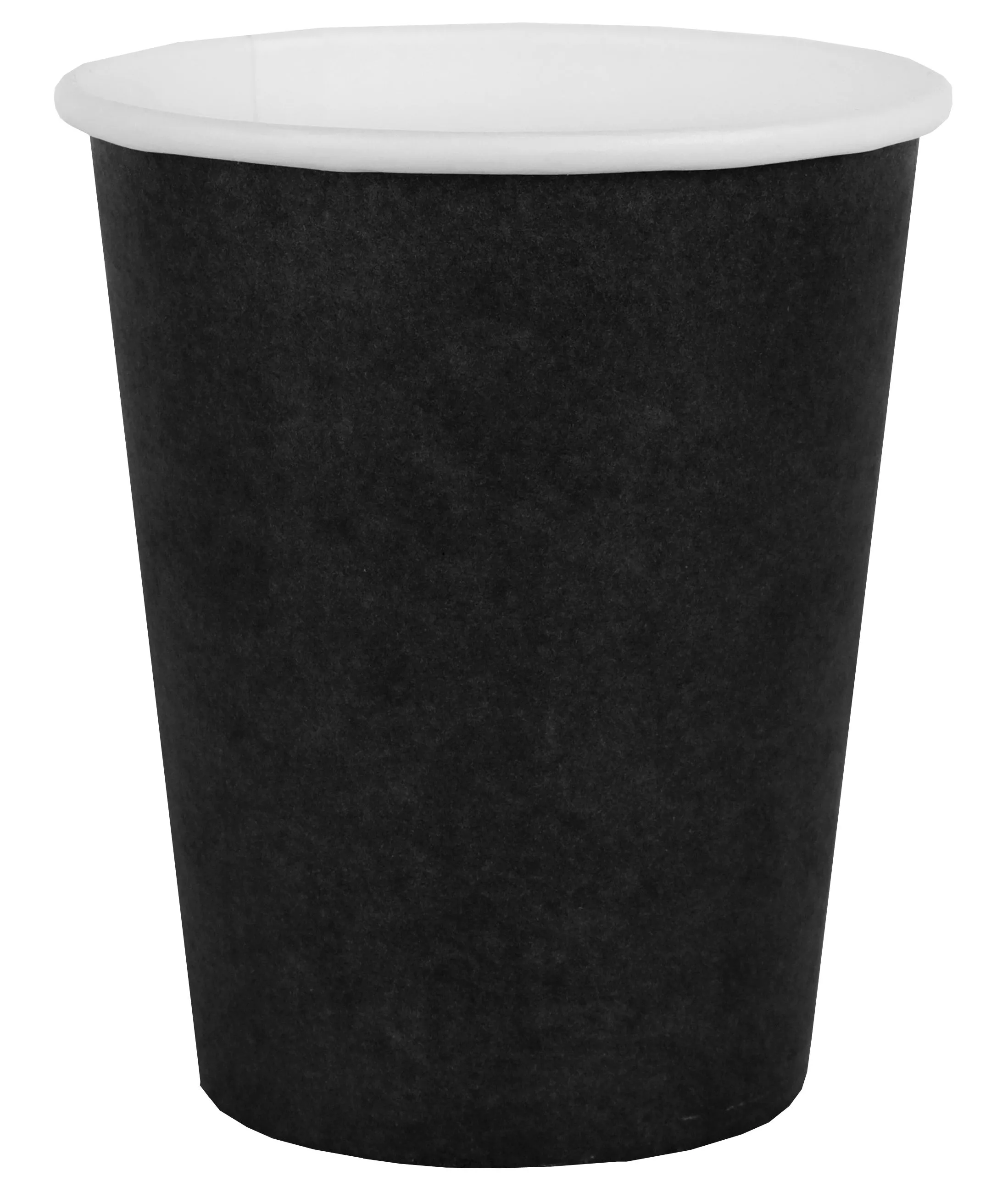 10 Pappbecher - Schwarz